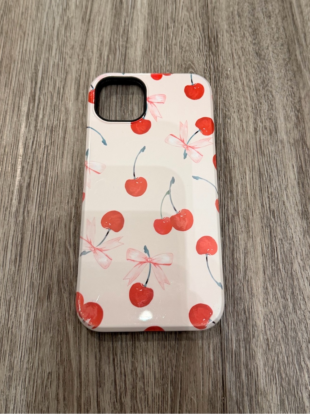 Cherry bow phone case